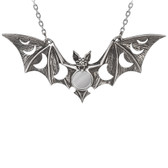 Alchemy Gothic Lunaeca Bat Shaped Necklace 