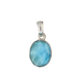 Small blue Larimar pendant. 