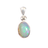 Ethiopian Opal sterling silver pendant. 