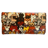 Lots of Dogs Leatherette Wallet front view