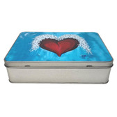 Heart and Wings Tin Storage Box