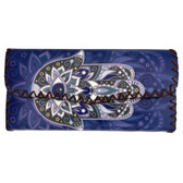 Third Eye Hamsa Hand Faux Leather Wallet