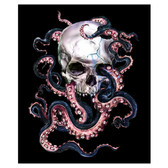 Skulltopus by Eric Pineda Canvas Wall Hanging