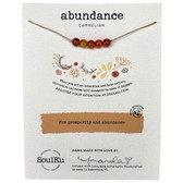 SoulKu Carnelian Necklace For Abdunance