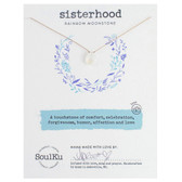 SoulKu Rainbow Moonstone Necklace For Sisterhood