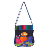 Laurel Burch Amigo Dogs Crossbody Purse