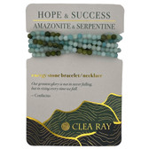 Amazonite and Serpentine Beaded Bracelet