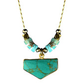 Turquoise Composite and Turquoise Jasper Necklace