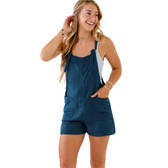 Lotus and Luna Blue One Piece Romper