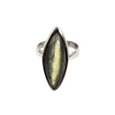 Labradorite stone sterling silver ring. 