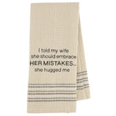 Her Mistakes Funny Kitchen Dishtowel