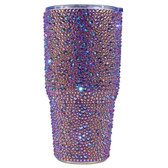 Lavender Iridescent Rhinestone Tumbler