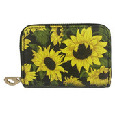 Sunflowers Zip Around Wallet