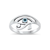 Eye of Horus sterling silver ring. 