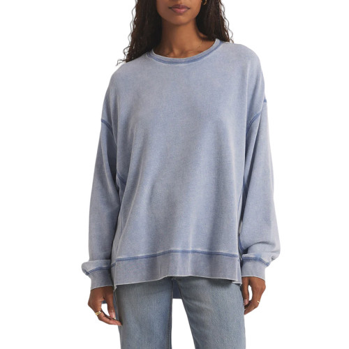 トップス LOW GAUGE BORDER KNIT BLUE トップス LOW GAUGE BORDER KNIT BLUE Low gauge border knit (blue)