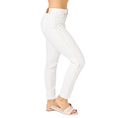 Judy Blue Braided Detail White Jeans 88782