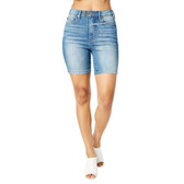 Judy Blue High Waist Tummy Control Double Button Bermuda Shorts 150269