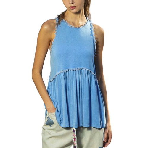 トップス CFCL POTTERY SLEEVELESS TOP #087 BLUE CFCL】POTTERY SLEEVELESS TOPコーデ！ | OBLIGE womens blog