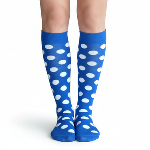 Polka Dot Socks Royal Blue/White Polka Dot Socks Royal Blue/White