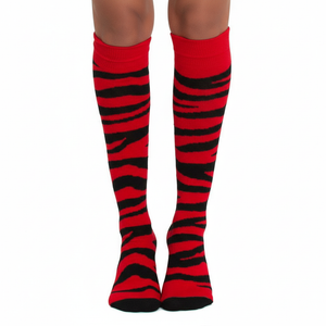 Red Safari Print Socks Red Safari Print Socks