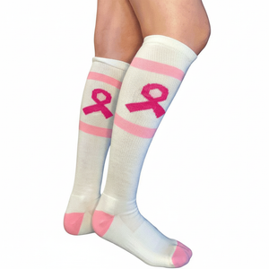 Ribbon Socks White/Pink Ribbon Socks White/Pink