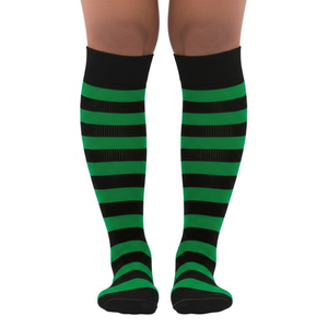 Striped Socks Black/Green Striped Socks Black/Green
