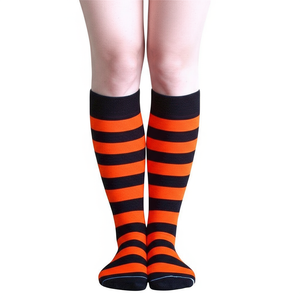 Striped Socks Black/Orange Striped Socks Black/Orange