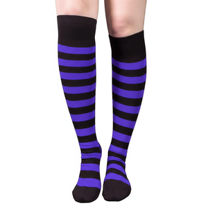 Striped Socks Black/Purple Striped Socks Black/Purple