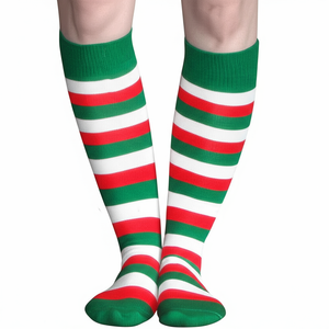 Striped Socks Green/White/Red Striped Socks Green/White/Red