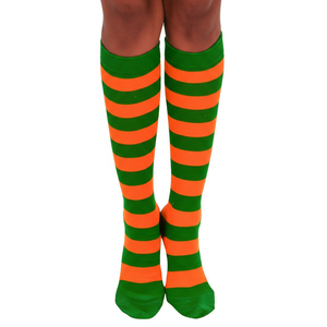 Striped Socks Orange/Green Striped Socks Orange/Green