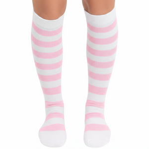 Striped Socks White/Light Pink Striped Socks White/Light Pink