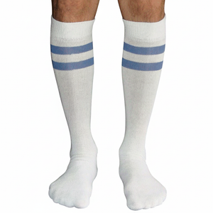 Tall Tube Socks White/Blue Tall Tube Socks White/Blue