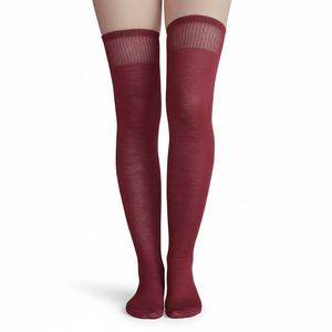 Thigh Highs Burgundy Thigh Highs Burgundy