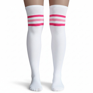 Thigh Highs White/Pink Thigh Highs White/Pink