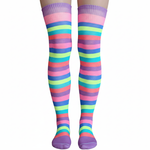 Thigh Highs Wild Berry Striped Thigh Highs Wild Berry Striped