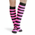 Striped Socks Black/Neon Pink