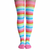 Thigh High Socks Bright Rainbow Striped