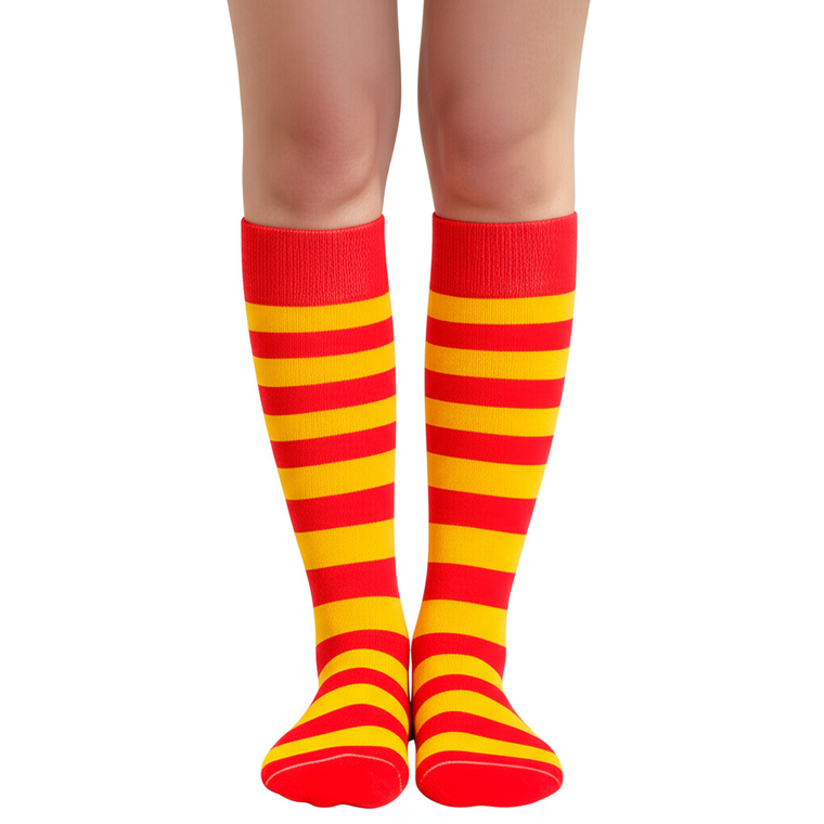 Striped Socks Red/Gold