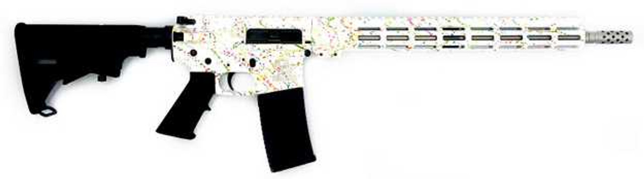 GLFA AR-15 223WYL 16" SS SAVED SPLATTER WHITE 30R