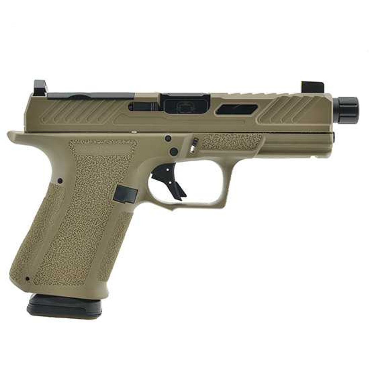 SHAS MR920 9MM 4.5 FDE EO OPTIC SLIDE DLC THR