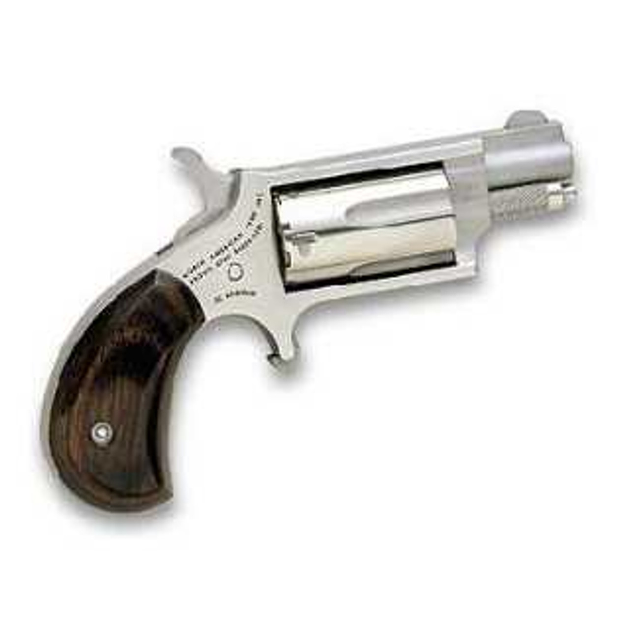 NAA MINI REVOLVER 22MAG 1 1/8 SS ROSEWOOD 5RD