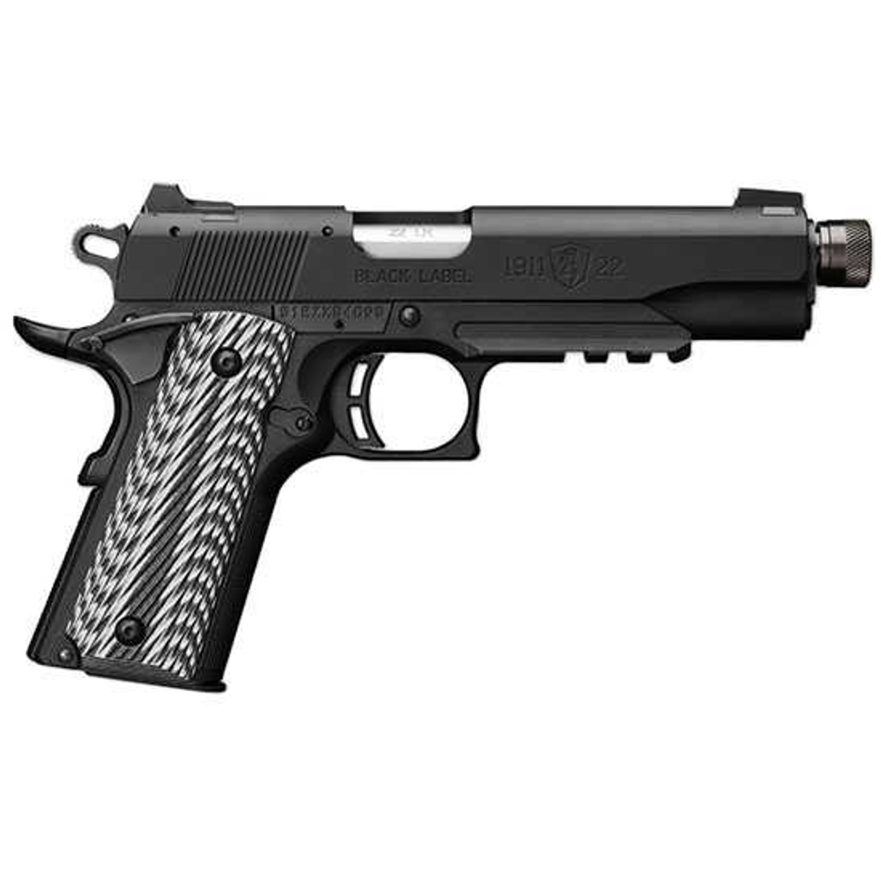 BRO 1911-22 SUPPRESSOR READY 22LR 4 7/8 TB BLK