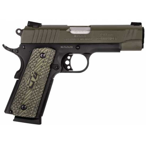 TAU PT1911 45ACP 4.25 BLK ODG VZ GRIPS 8RD