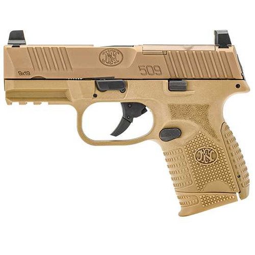 FN 509C MRD 9MM 4 FDE COMPACT NMS 1 12RD 1 15R