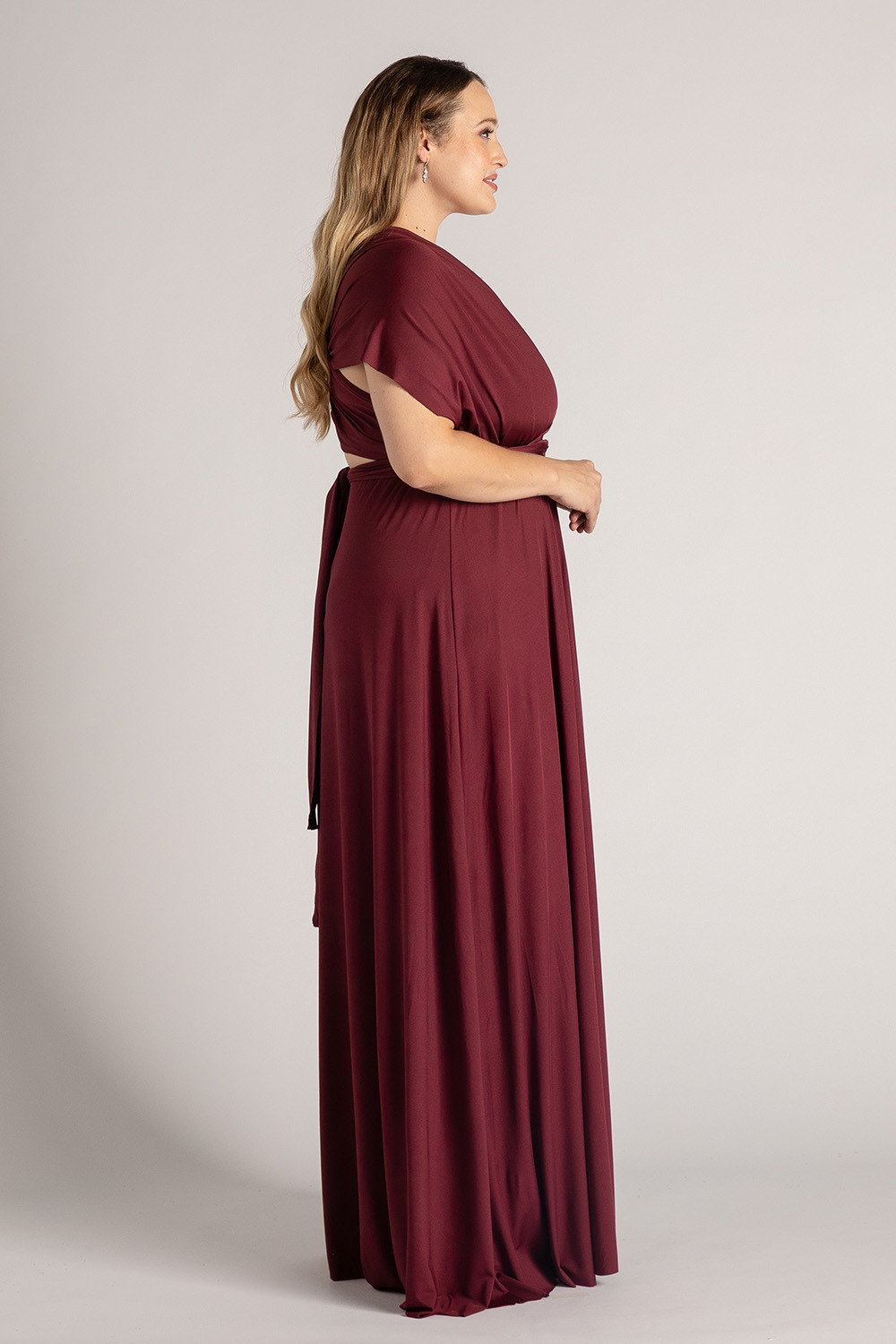burgundy corset hoco dress Brinley Graceful Cowl Corset Short Sequin Homecoming Dresses, Burgundy main image 0