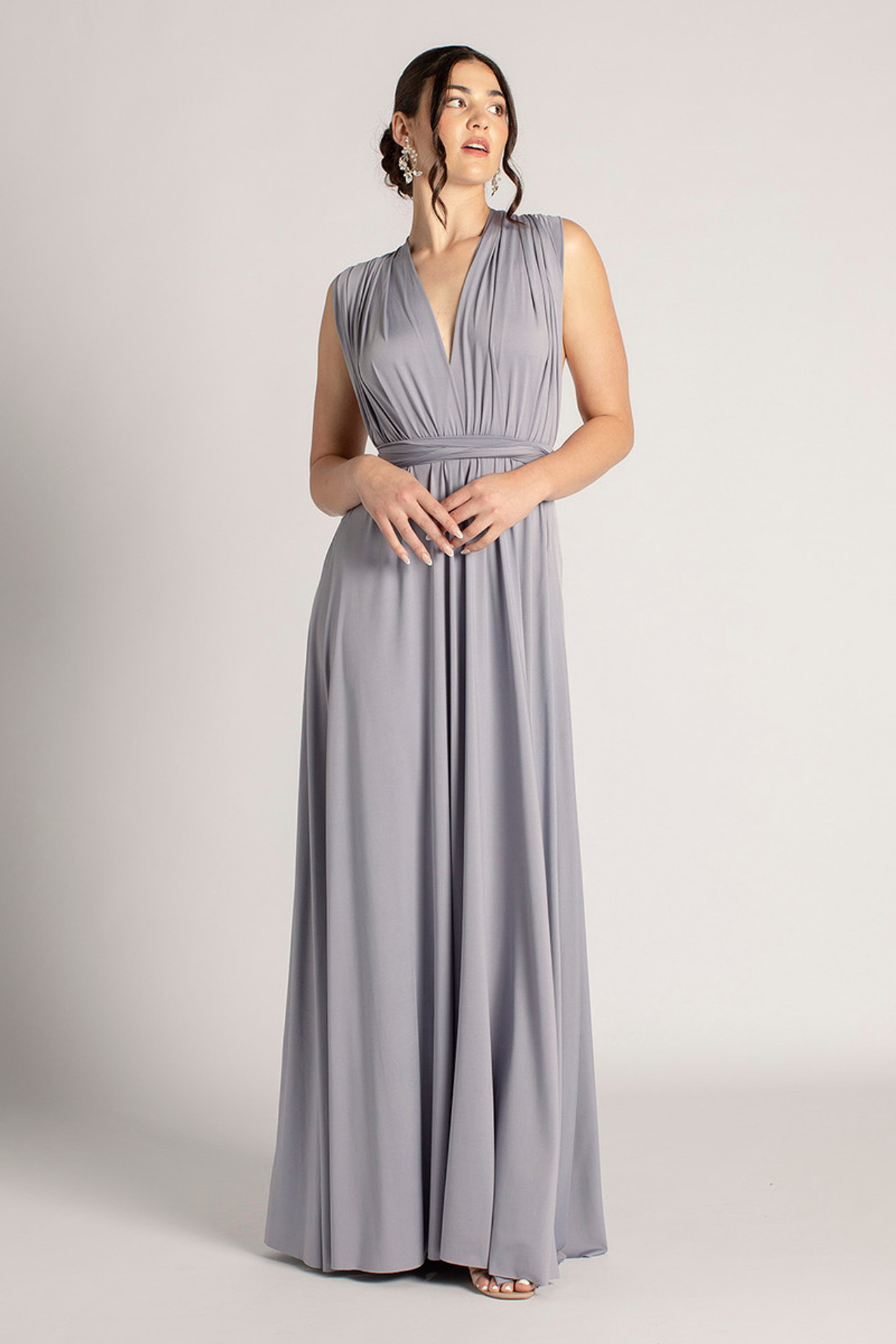 Classic Multiway Infinity Bridesmaid Dress In Graphite - Formal Dresses ...