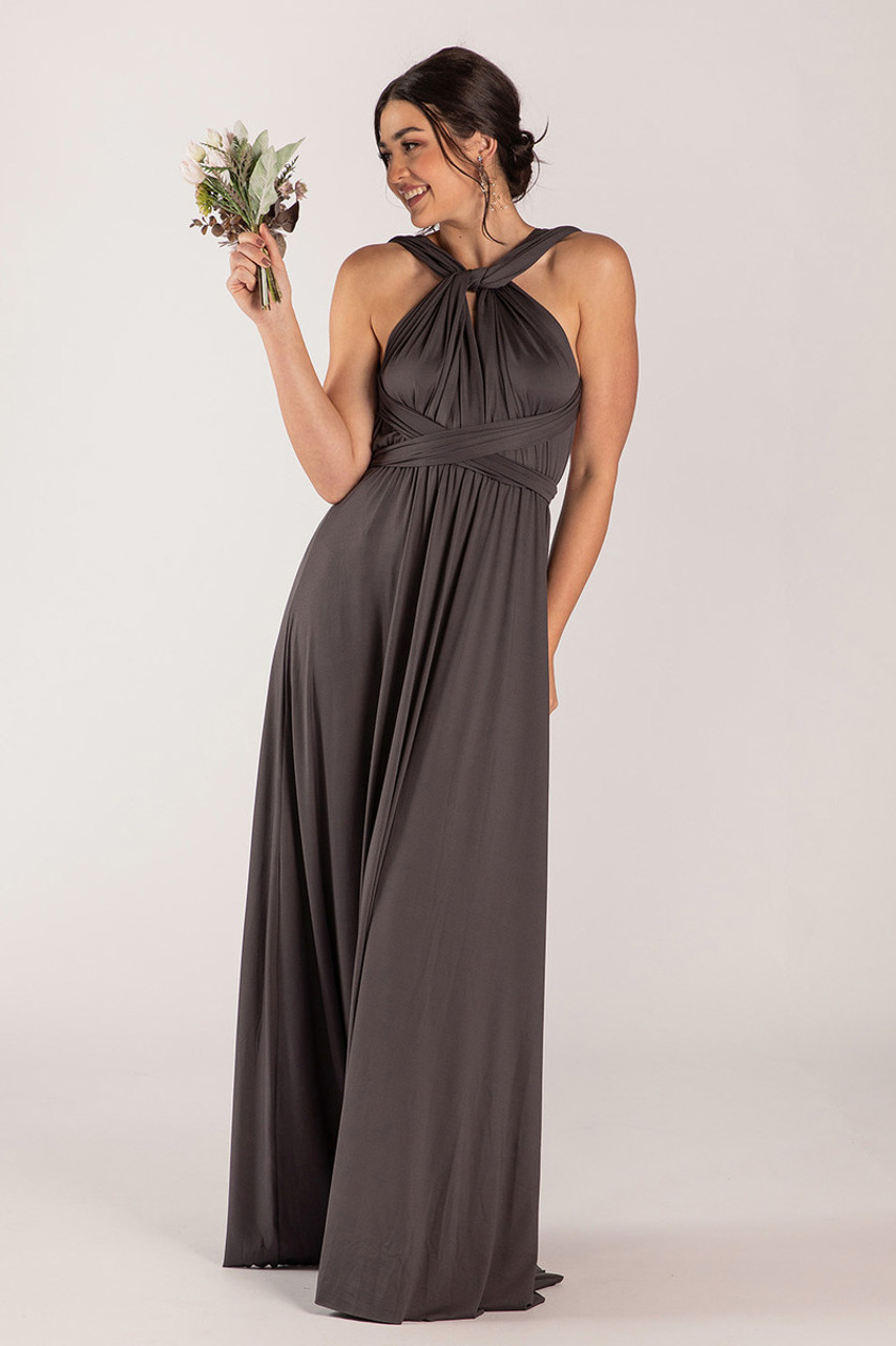 Classic Multiway Infinity Bridesmaid Dress in Charcoal For Sale Online