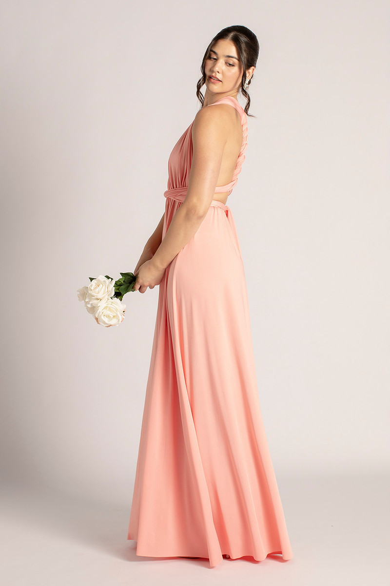 Classic Multiway Infinity Dress in Coral Pink For Sale Online