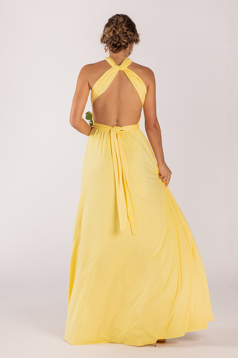 infinity dress mustard yellow Classic Multiway Infinity Dress in Mustard Yellow - Evening Dresses