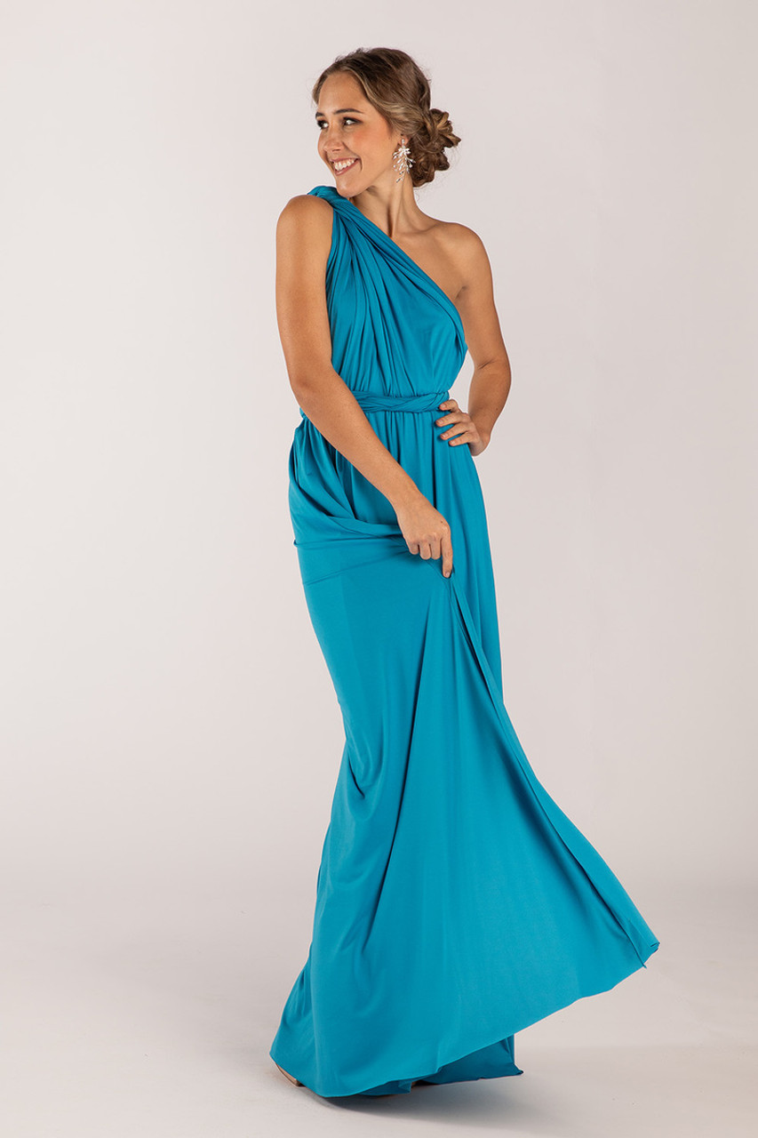 Classic Multiway Infinity Dress in Cerulean Blue - Evening Dresses |  ModelChic